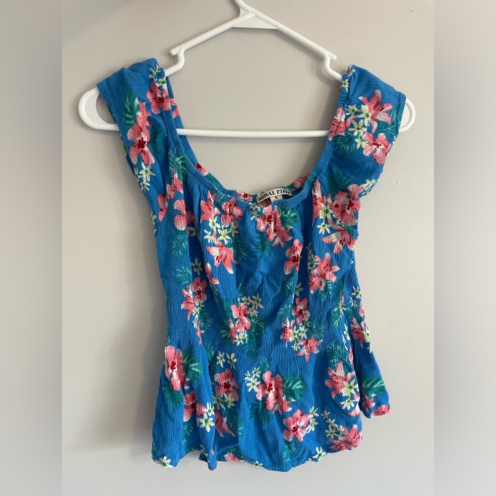 Tropical Blue Tank Top